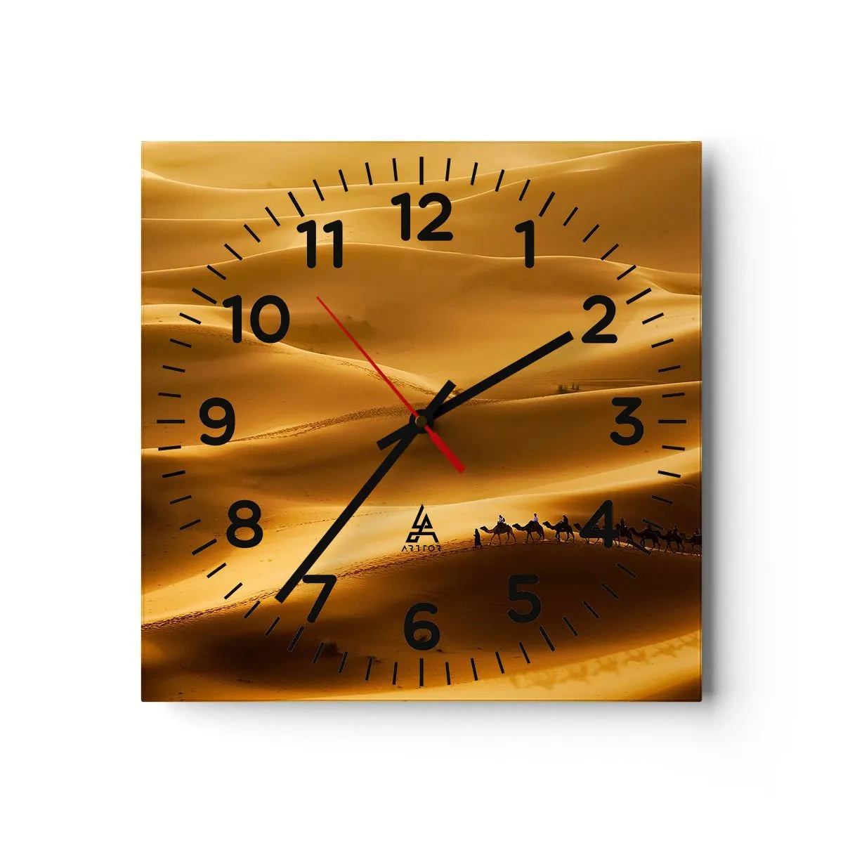 Vægur, Uret - Karavane på ørkenens bølger - 30x30 cm