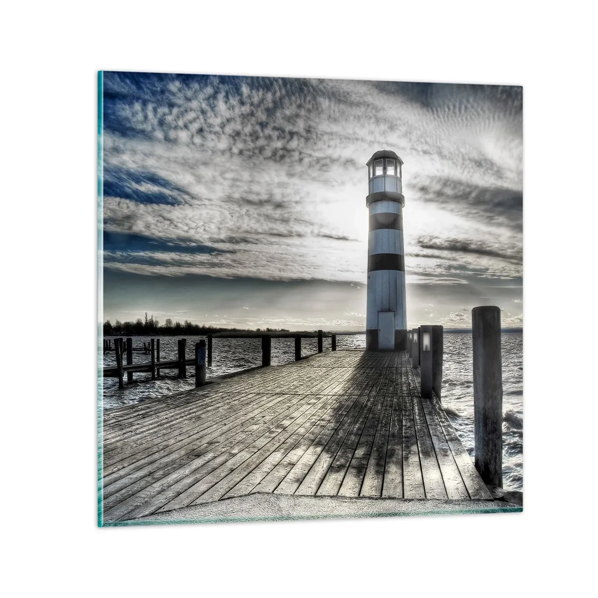 Billede på glas - Søfolk, jeg ser frem til at se jer - 30x30 cm