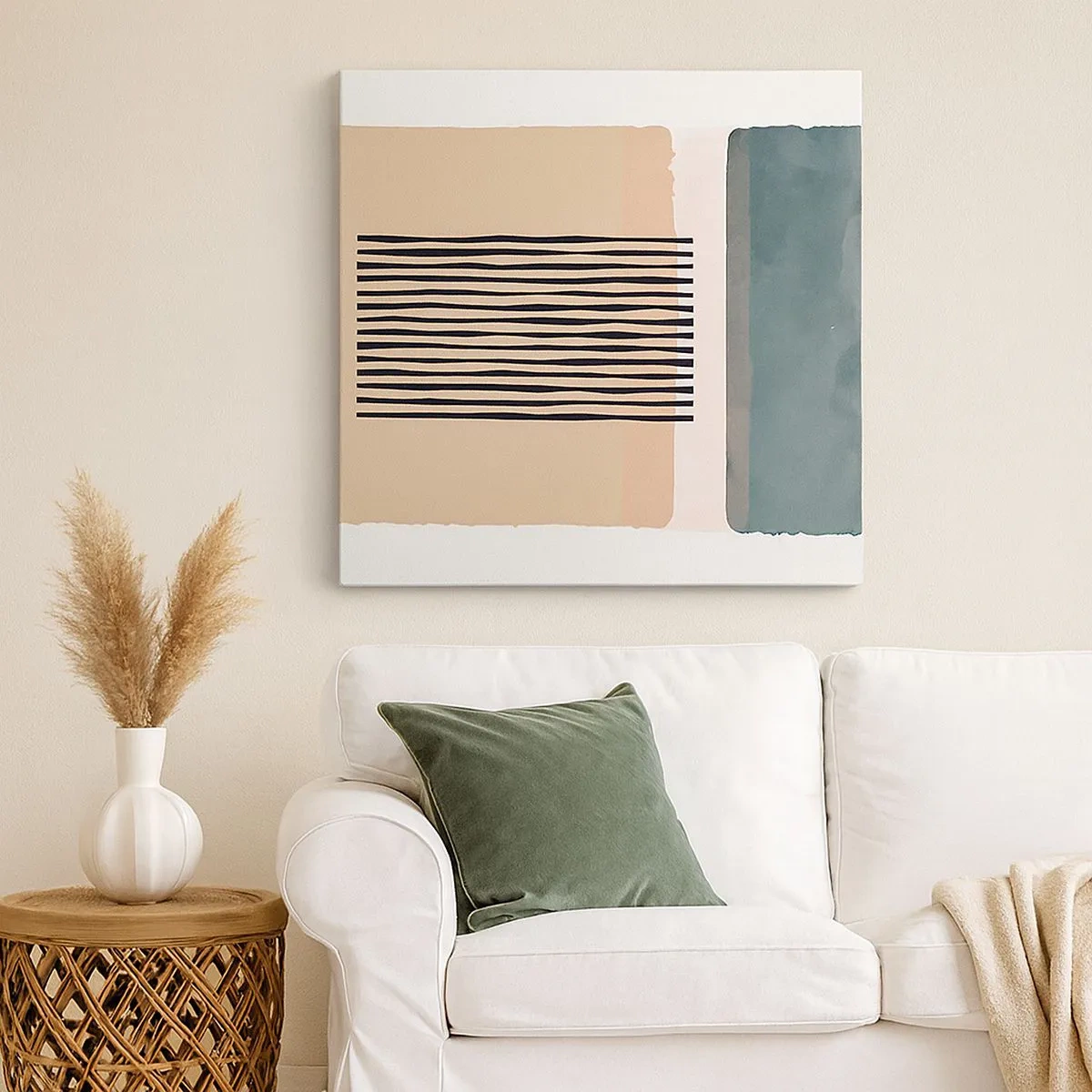 Lærredstryk - Billede på lærred - Alt er i god stand - 30x30 cm