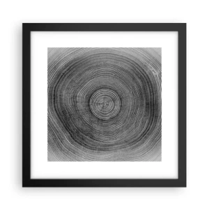 Plakat i sort ramme - Et tegn på tiden - 30x30 cm