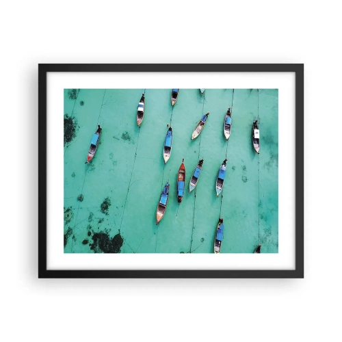 Plakat i sort ramme - I glædelig forventning - 50x40 cm