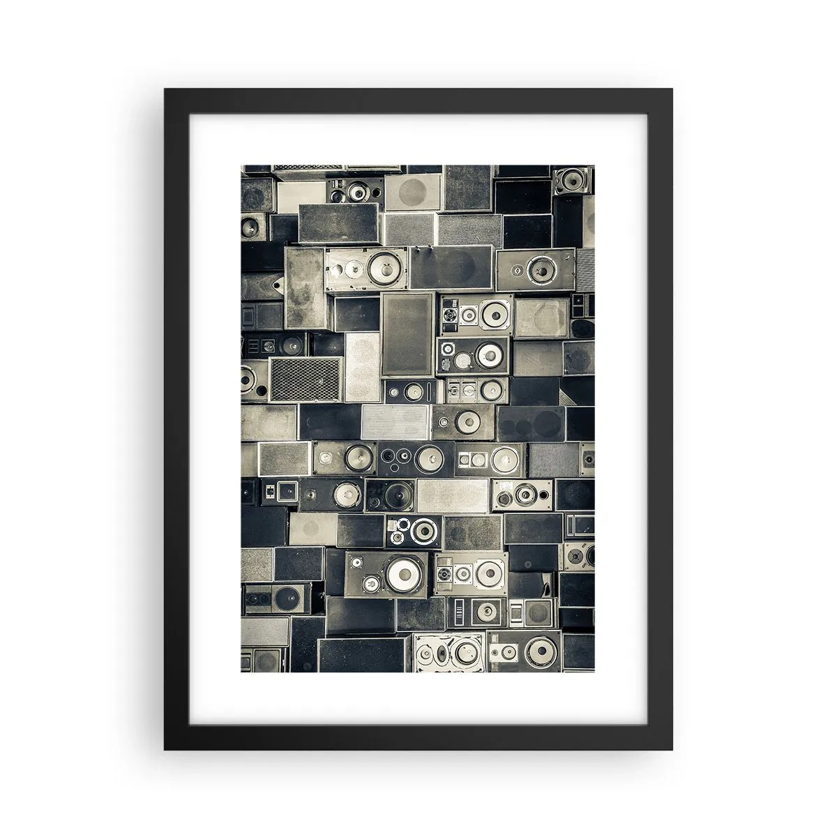 Plakat i sort ramme - Og alt er i orden - 30x40 cm