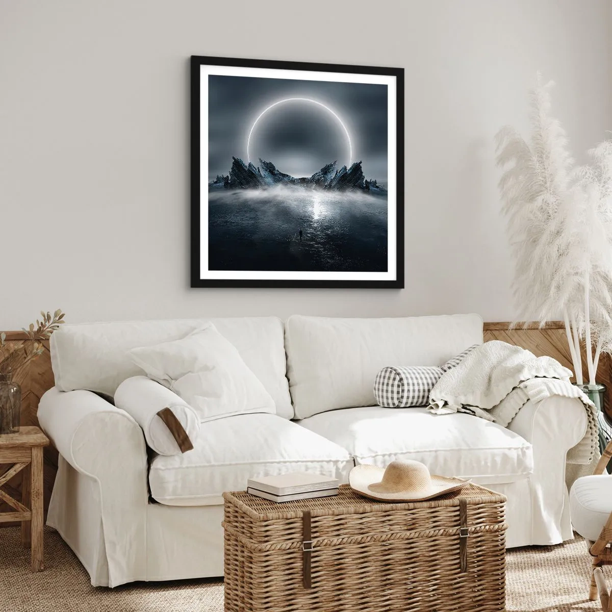 Plakat i sort ramme - En finale på en historie - 60x60 cm