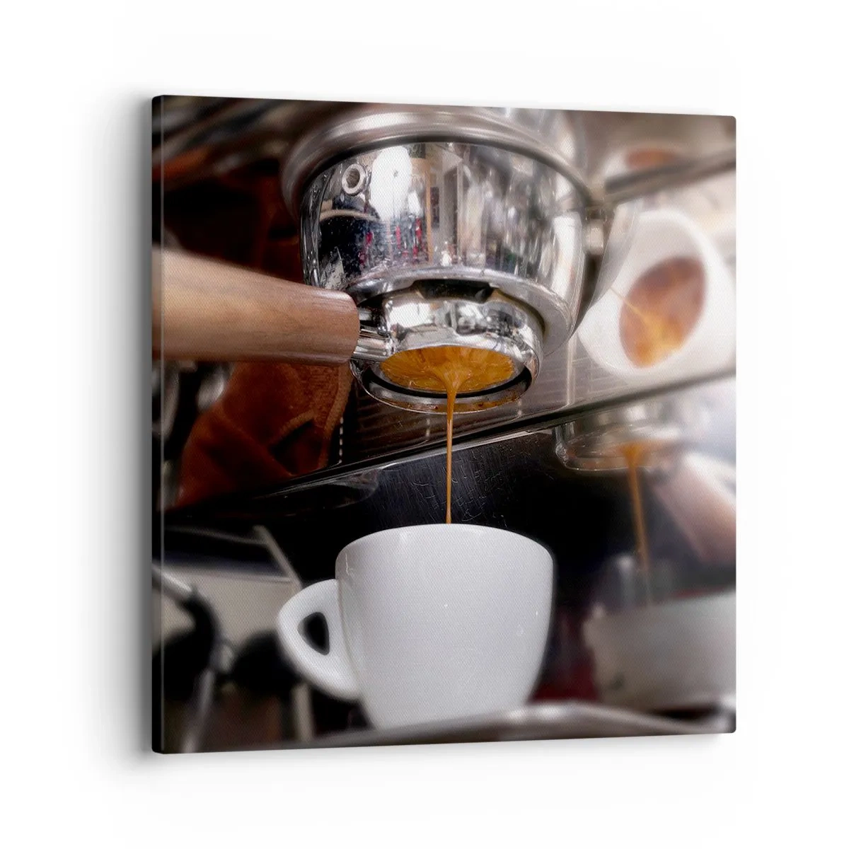 Lærredstryk - Billede på lærred - Et godt øjeblik på dagen - 40x40 cm