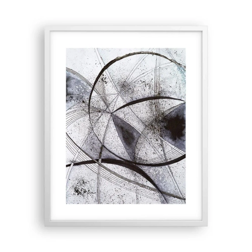 Plakat i hvid ramme - Futuristisk fantasi - 40x50 cm