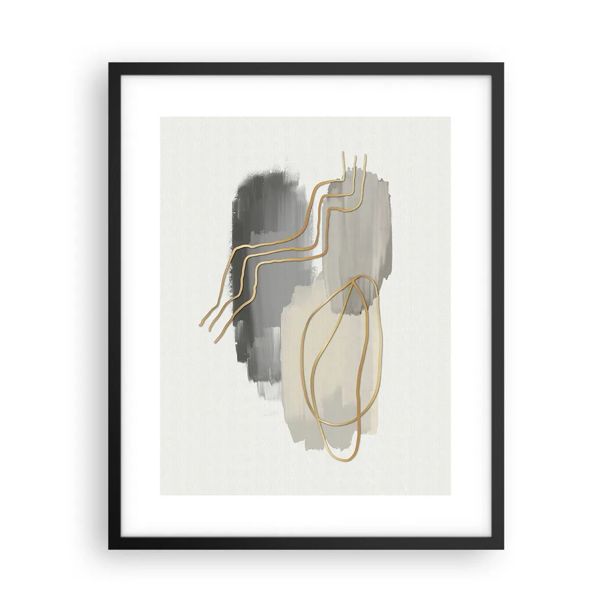 Plakat i sort ramme - Vedholdenhed og bevægelse - 40x50 cm