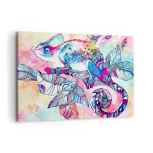 Lærredstryk - Billede på lærred - Lige så farverig som vores verden - 120x80 cm