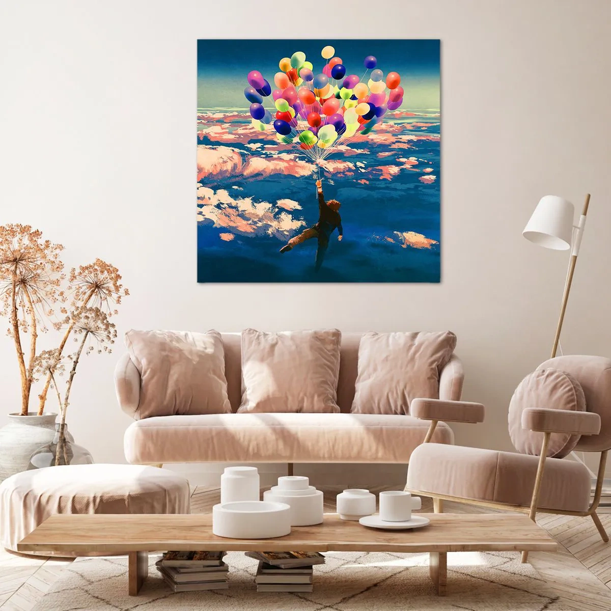 Lærredstryk - Billede på lærred - En barndomsdrøm, der går i opfyldelse - 60x60 cm