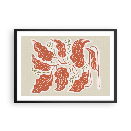 Plakat i sort ramme - Folk og koral - 70x50 cm