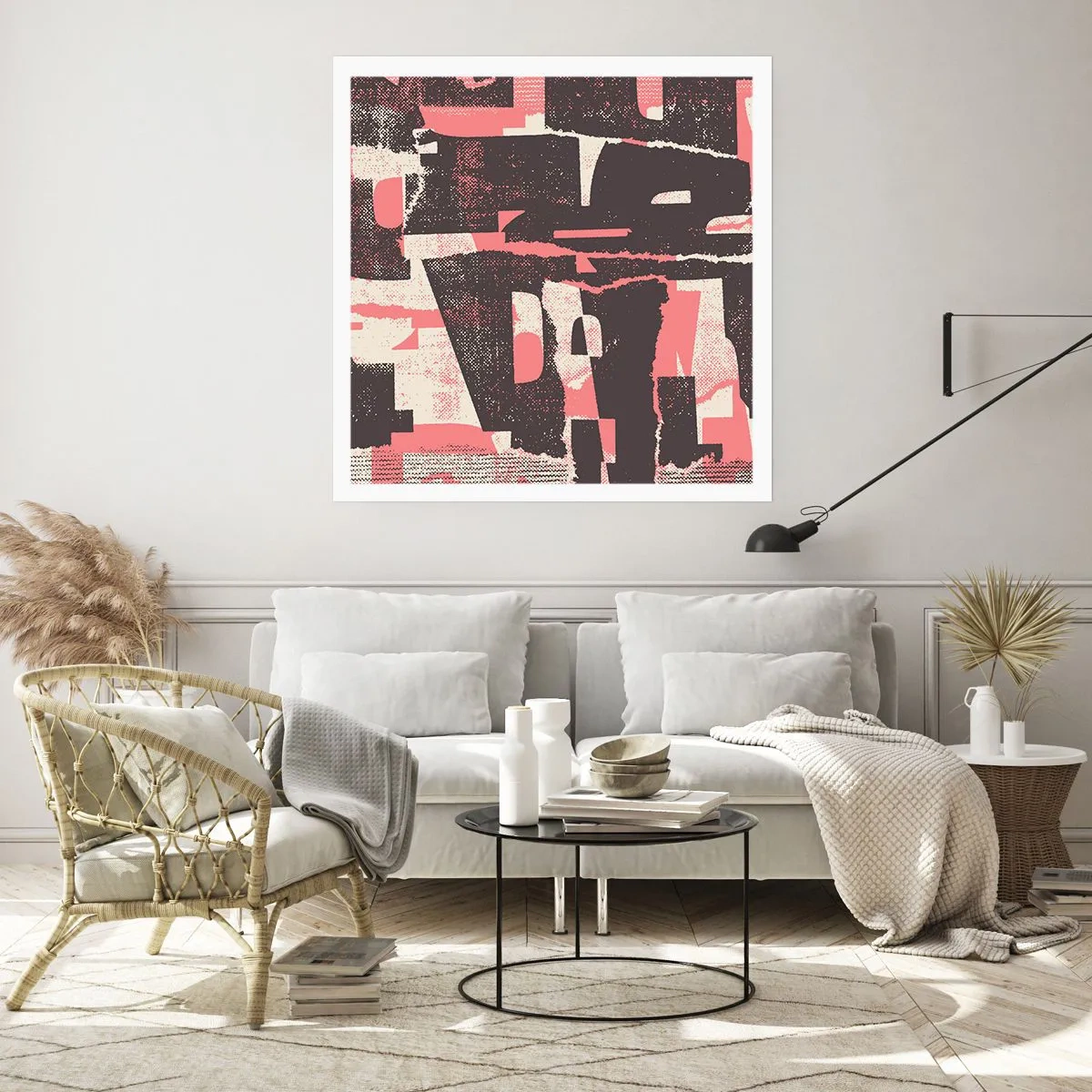 Plakat - Al trængsel og travlhed - 40x40 cm