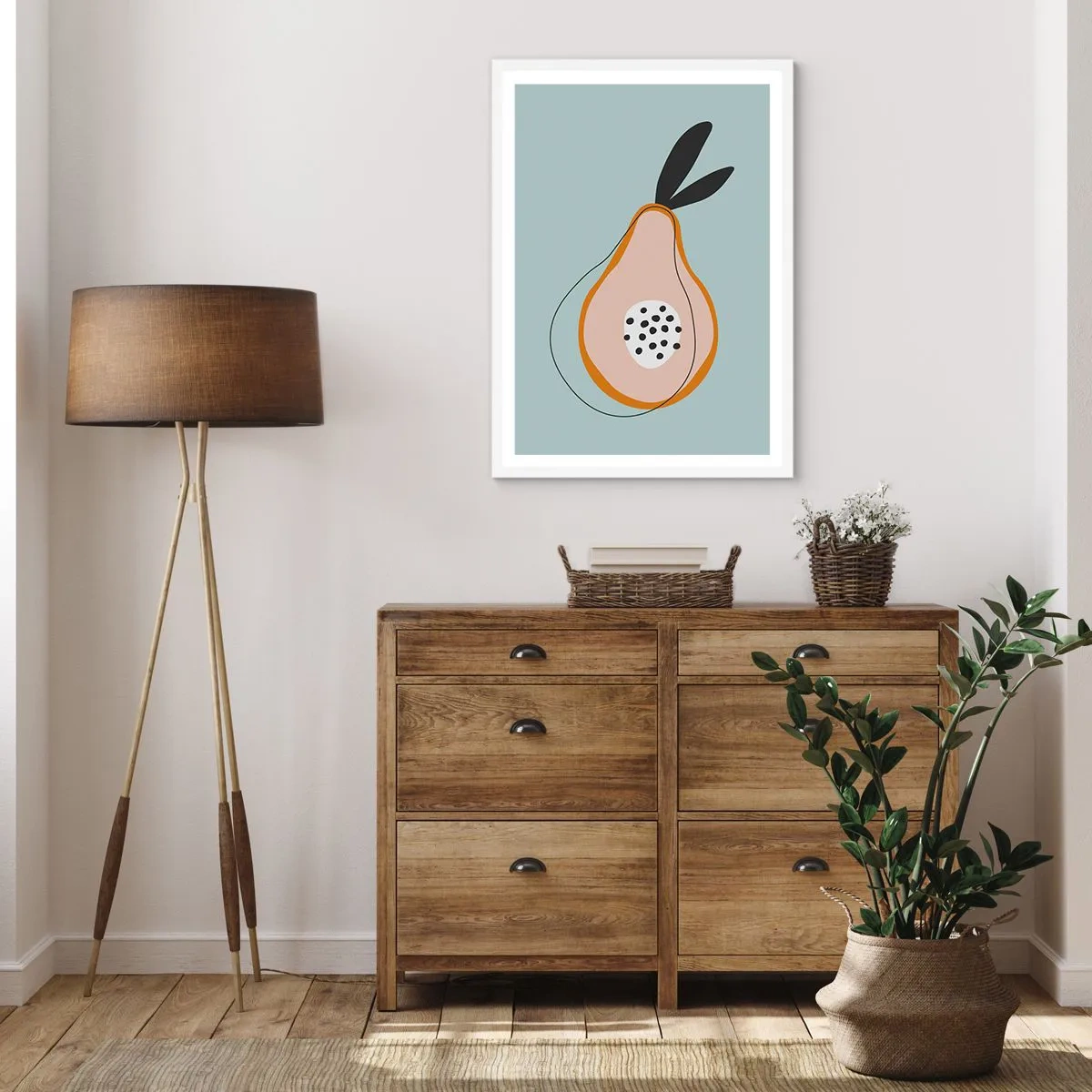 Plakat i hvid ramme - Trænge ind i tingenes natur - 30x40 cm