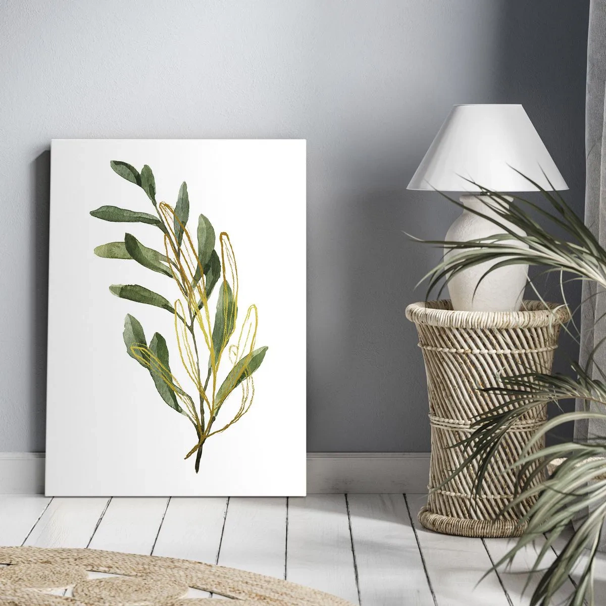 Lærredstryk - Billede på lærred - Alt, hvad der er godt - 45x80 cm