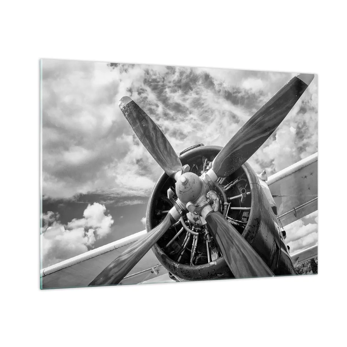 Billede på glas - Himmelens erobrer - 100x70 cm