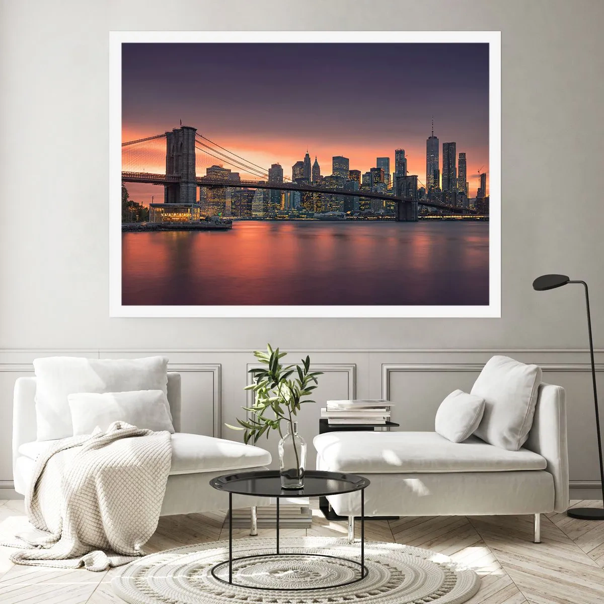 Plakat - Sænket i lilla stilhed - 70x50 cm