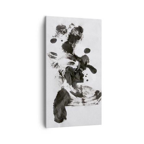 Lærredstryk - Billede på lærred - En metode i galskaben? - 45x80 cm