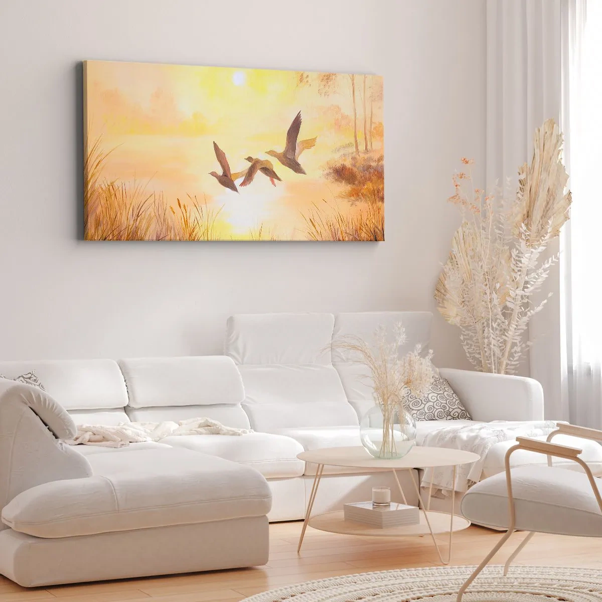 Lærredstryk - Billede på lærred - Starten på en lang rejse - 100x40 cm