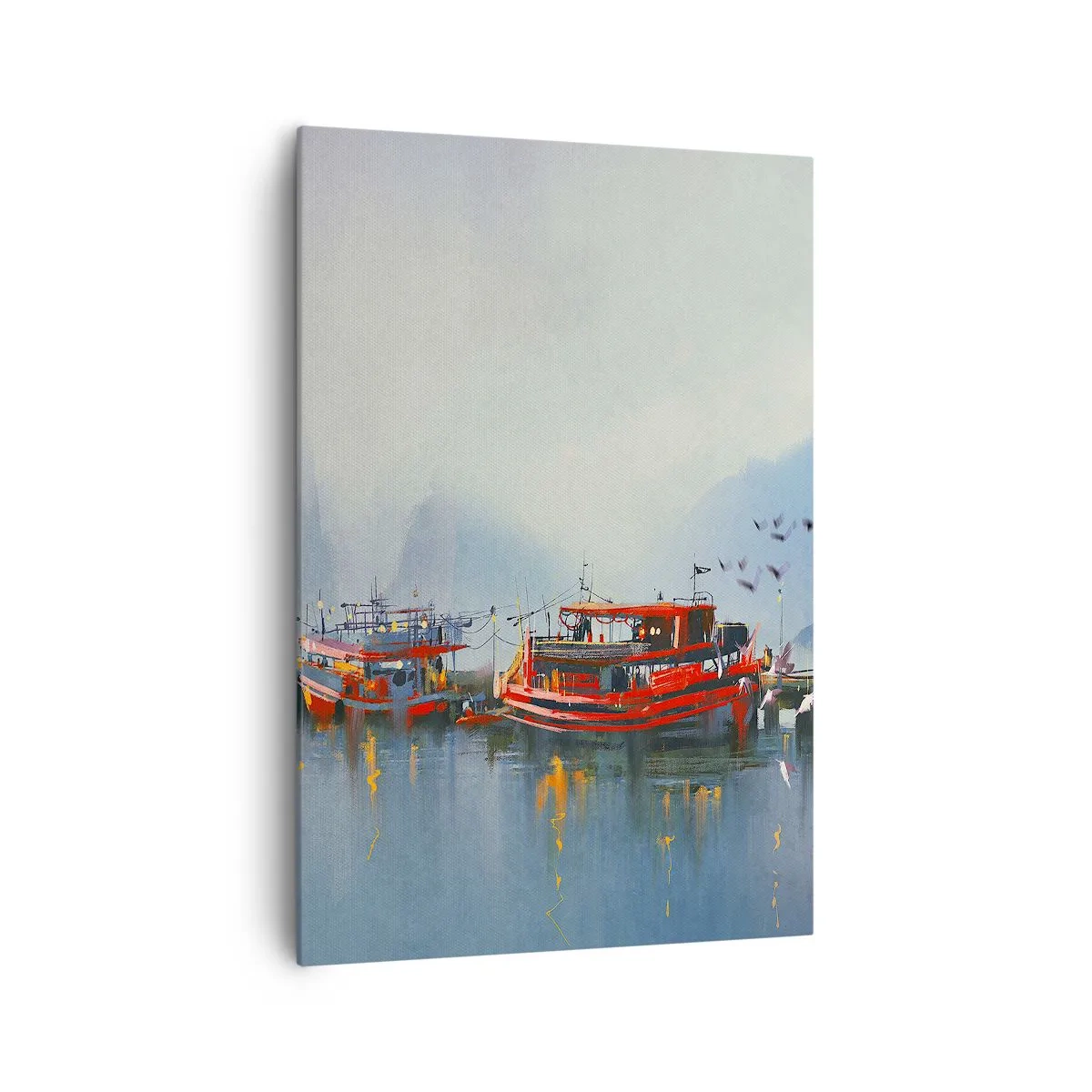 Lærredstryk - Billede på lærred - Ved verdens ende - 70x100 cm