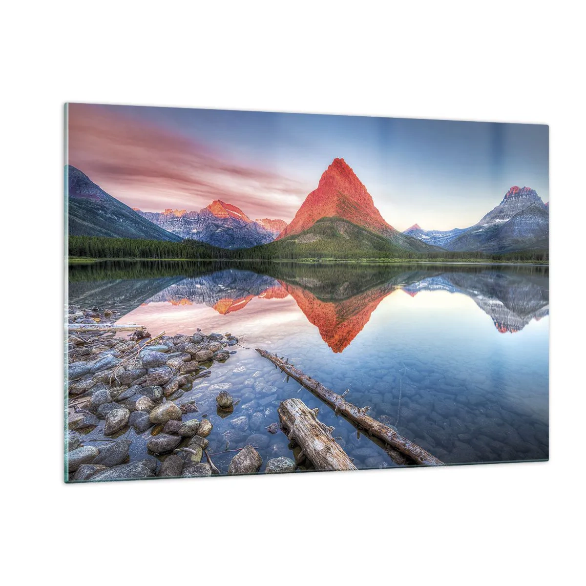 Billede på glas - Varme og kulde - 120x80 cm