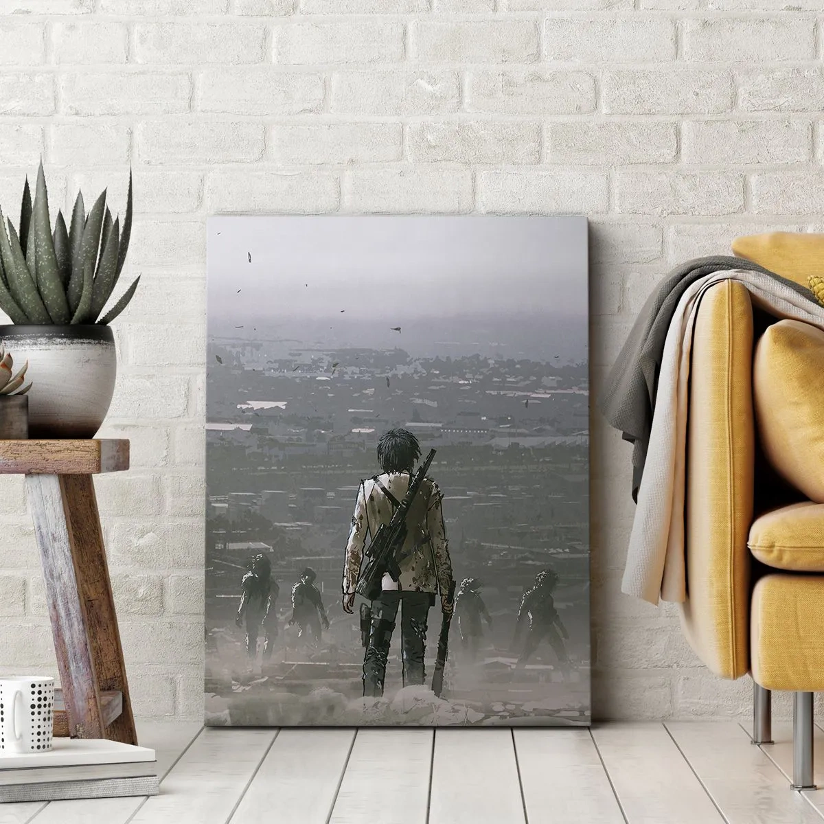 Lærredstryk - Billede på lærred - Den sidste retfærdige person? - 50x70 cm