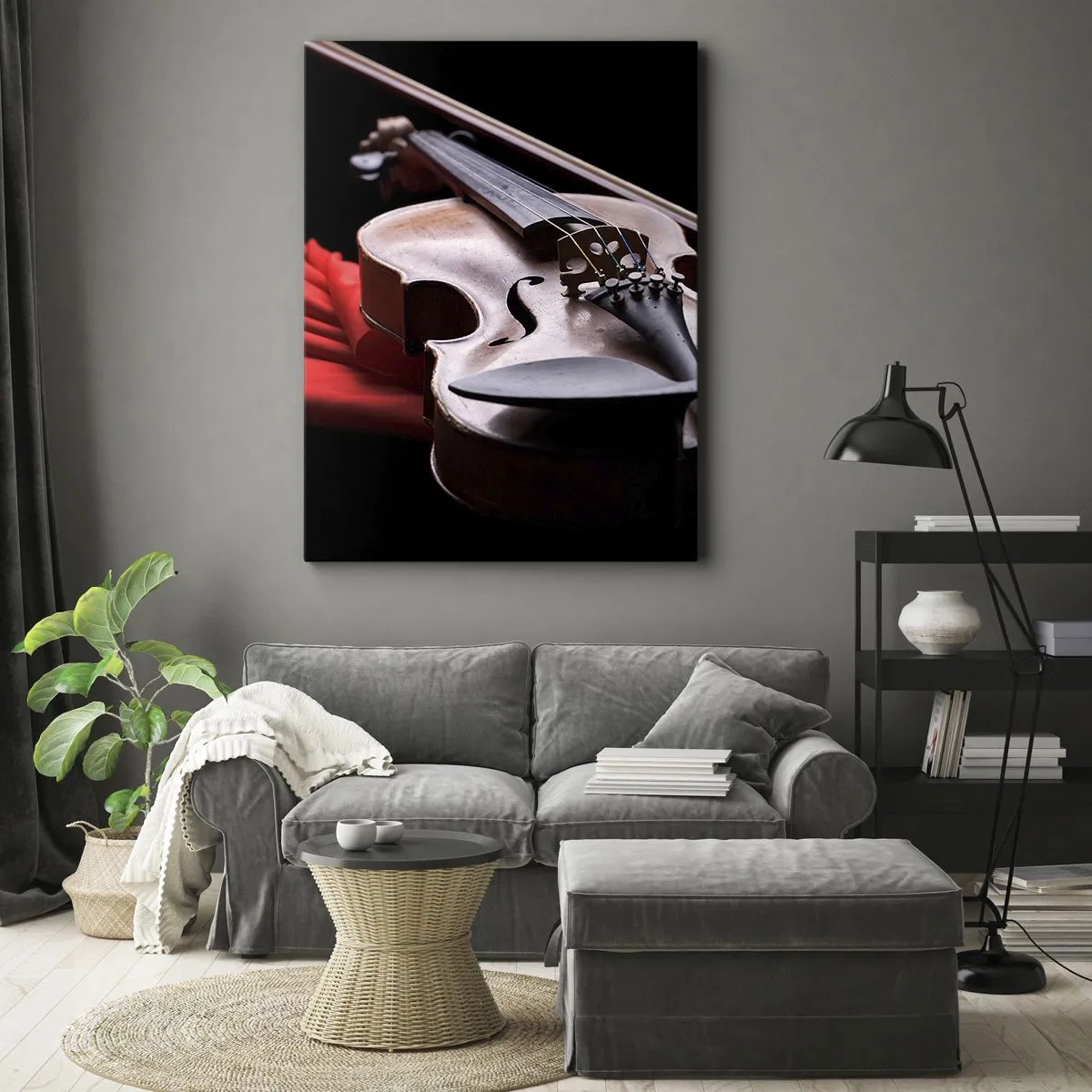 Lærredstryk - Billede på lærred - Musik af følelser - 50x70 cm