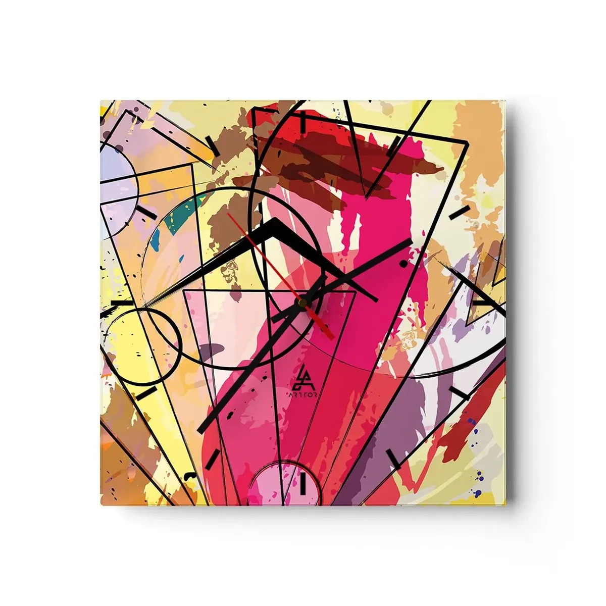 Vægur, Uret - Eksplosion - 40x40 cm