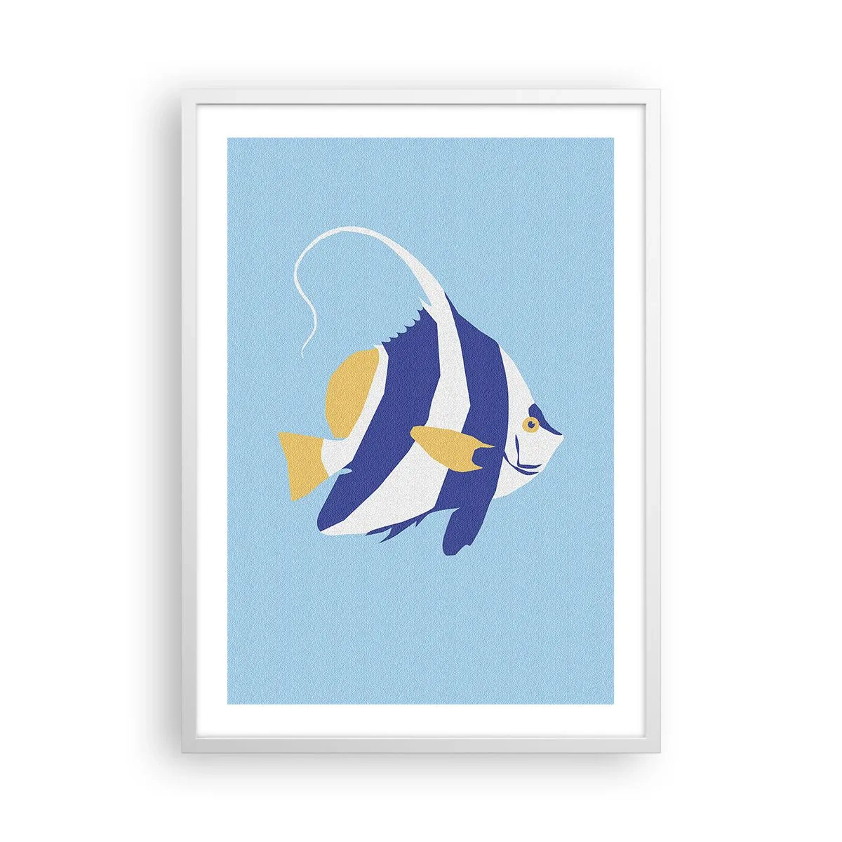 Plakat i hvid ramme - Savner tropisk vand - 50x70 cm