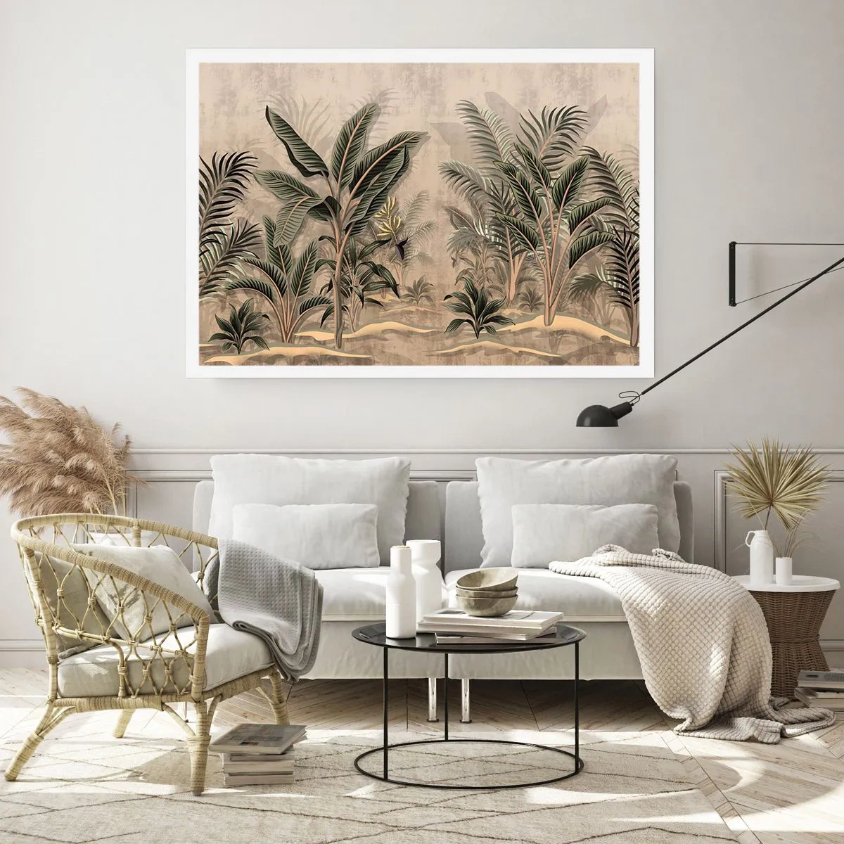 Plakat - Gravering i kolonistil - 50x40 cm