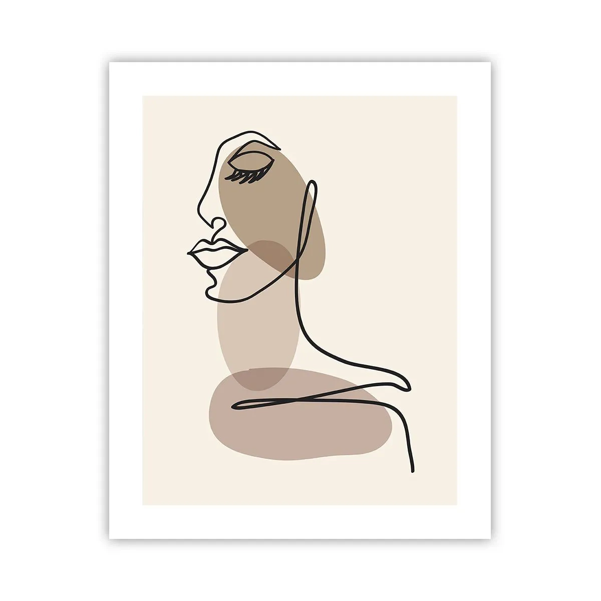 Plakat - En vis linje af skønhed - 40x50 cm
