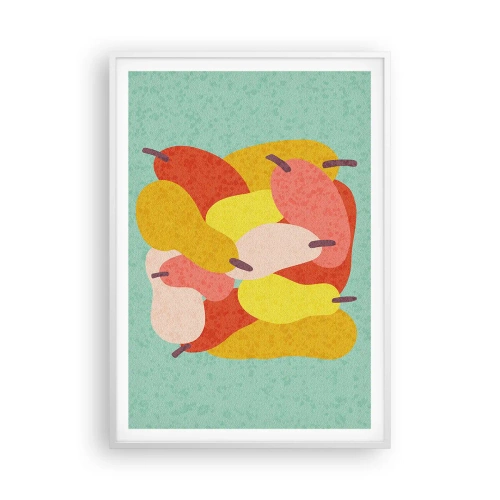 Plakat i hvid ramme - Smag på sommersolen - 70x100 cm