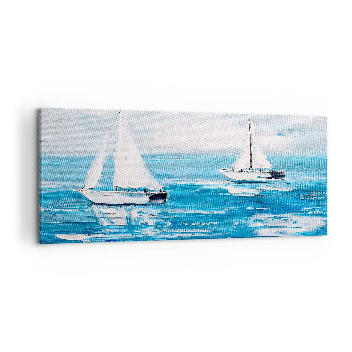 Lærredstryk - Billede på lærred - Med en ven ved din side - 100x40 cm