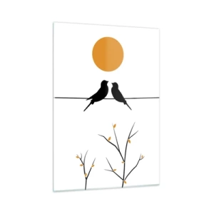Billede på glas - Nattergal - 50x70 cm