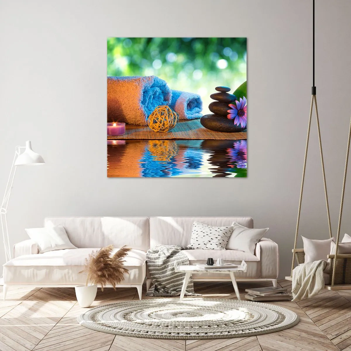 Lærredstryk - Billede på lærred - Tid til kroppen - 60x60 cm