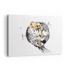 Lærredstryk - Billede på lærred - Rovdyrisk skønhed - 100x70 cm