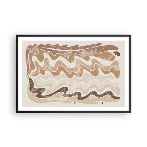 Plakat i sort ramme - God energi - gode følelser - 91x61 cm