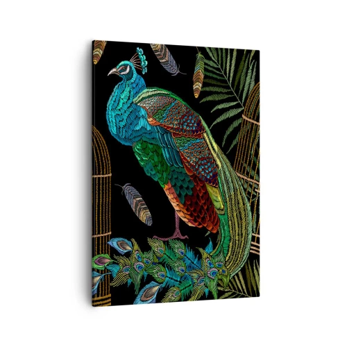 Lærredstryk - Billede på lærred - I kongelige gevandter - 50x70 cm