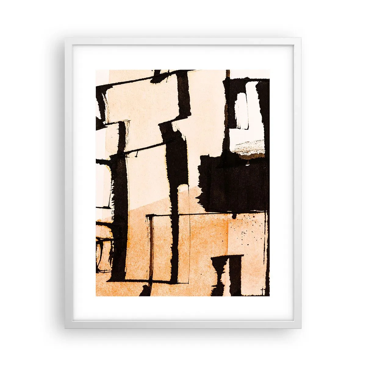 Plakat i hvid ramme - Og alligevel orden - 40x50 cm