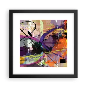 Plakat i sort ramme - Kan være lige eller rundt - 30x30 cm