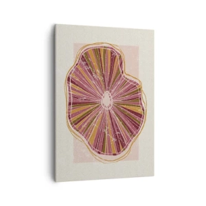 Lærredstryk - Billede på lærred - Strålende abstraktion - 50x70 cm