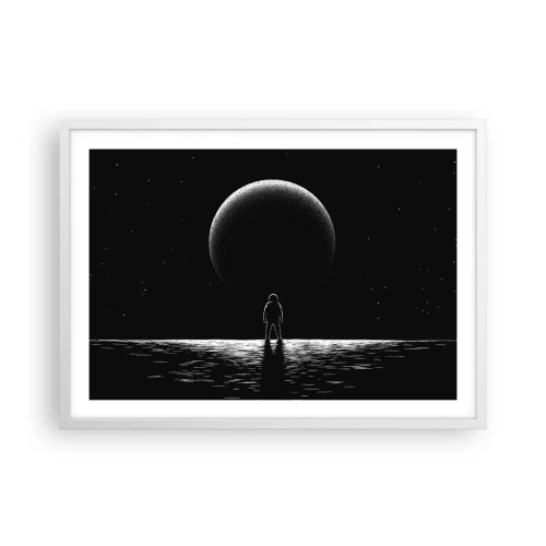 Plakat i hvid ramme - Ansigt til ansigt - 70x50 cm