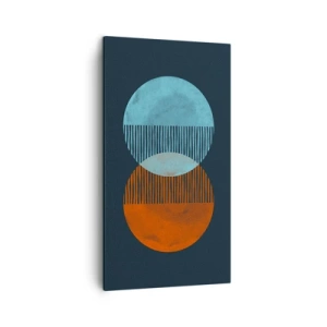 Lærredstryk - Billede på lærred - Astronomisk fantasi - 45x80 cm