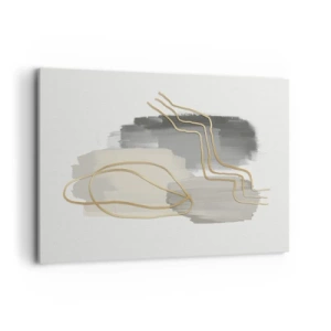 Lærredstryk - Billede på lærred - Vedholdenhed og bevægelse - 100x70 cm