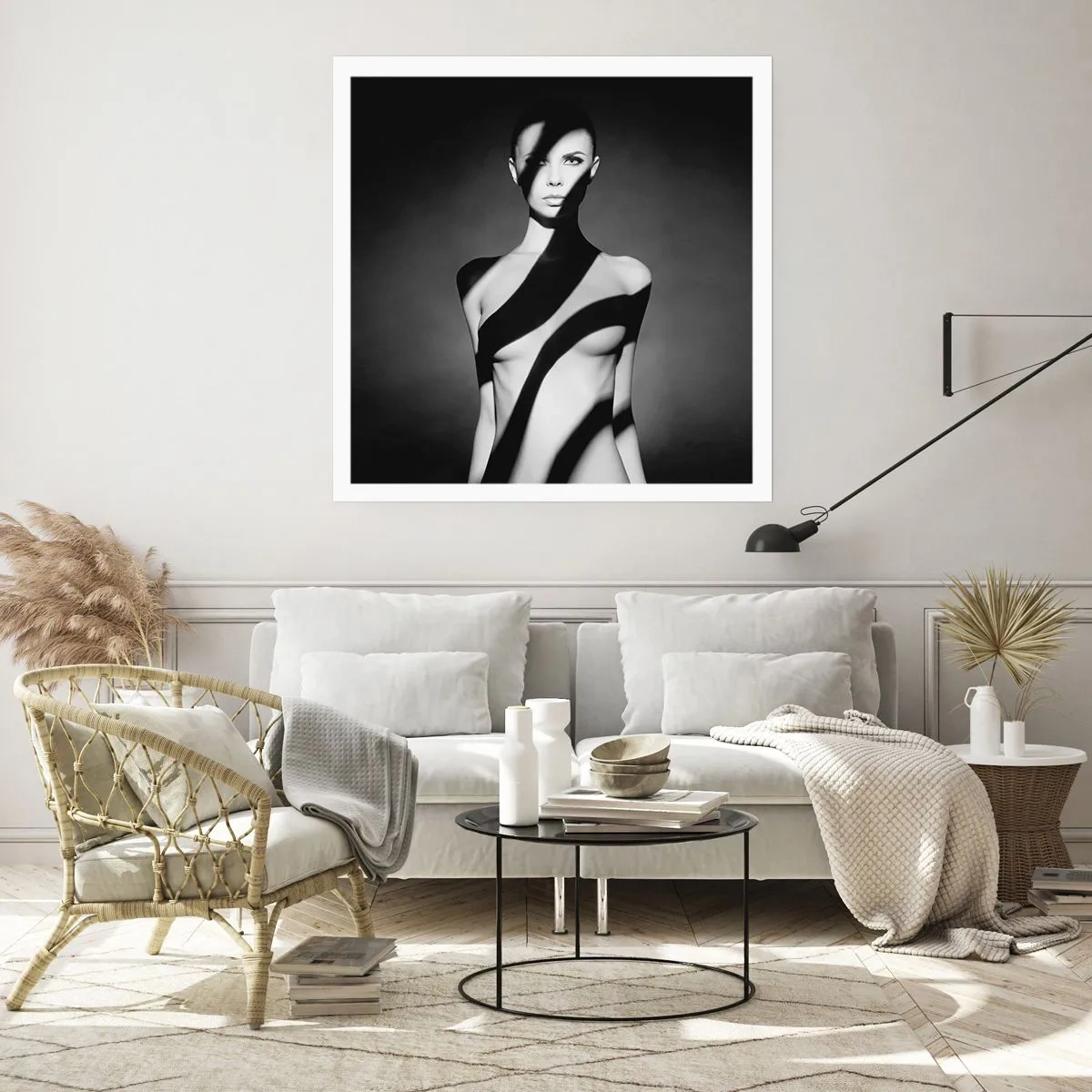 Plakat - I blænding og skygge - 60x60 cm