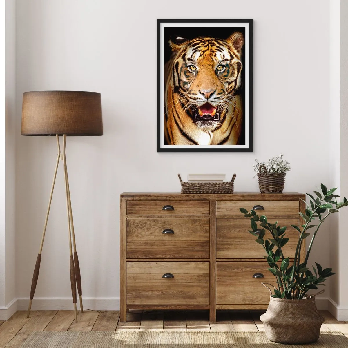 Plakat i sort ramme - Vild i hjertet - 40x50 cm