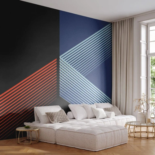 Fototapet Premium Sand - En simpel historie - Abstraktion, Stykke, Lineart - 100x70 cm