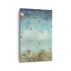 Lærredstryk - Billede på lærred - Fri fra livets travlhed og travlhed - 80x120 cm