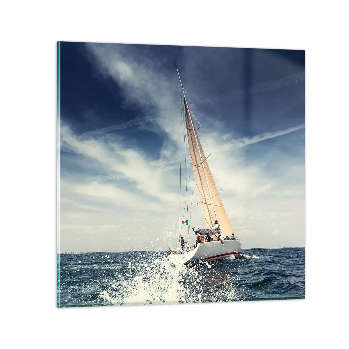 Billede på glas - De kan ikke indhente os! - 50x50 cm