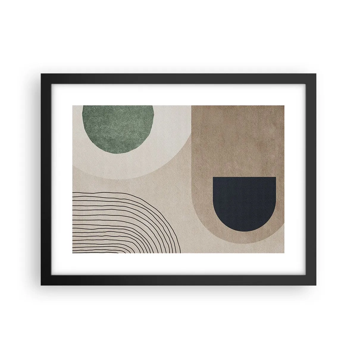 Plakat i sort ramme - Blidheden i en oval - 40x30 cm
