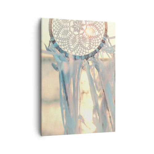 Lærredstryk - Billede på lærred - Totem med blonder - 50x70 cm