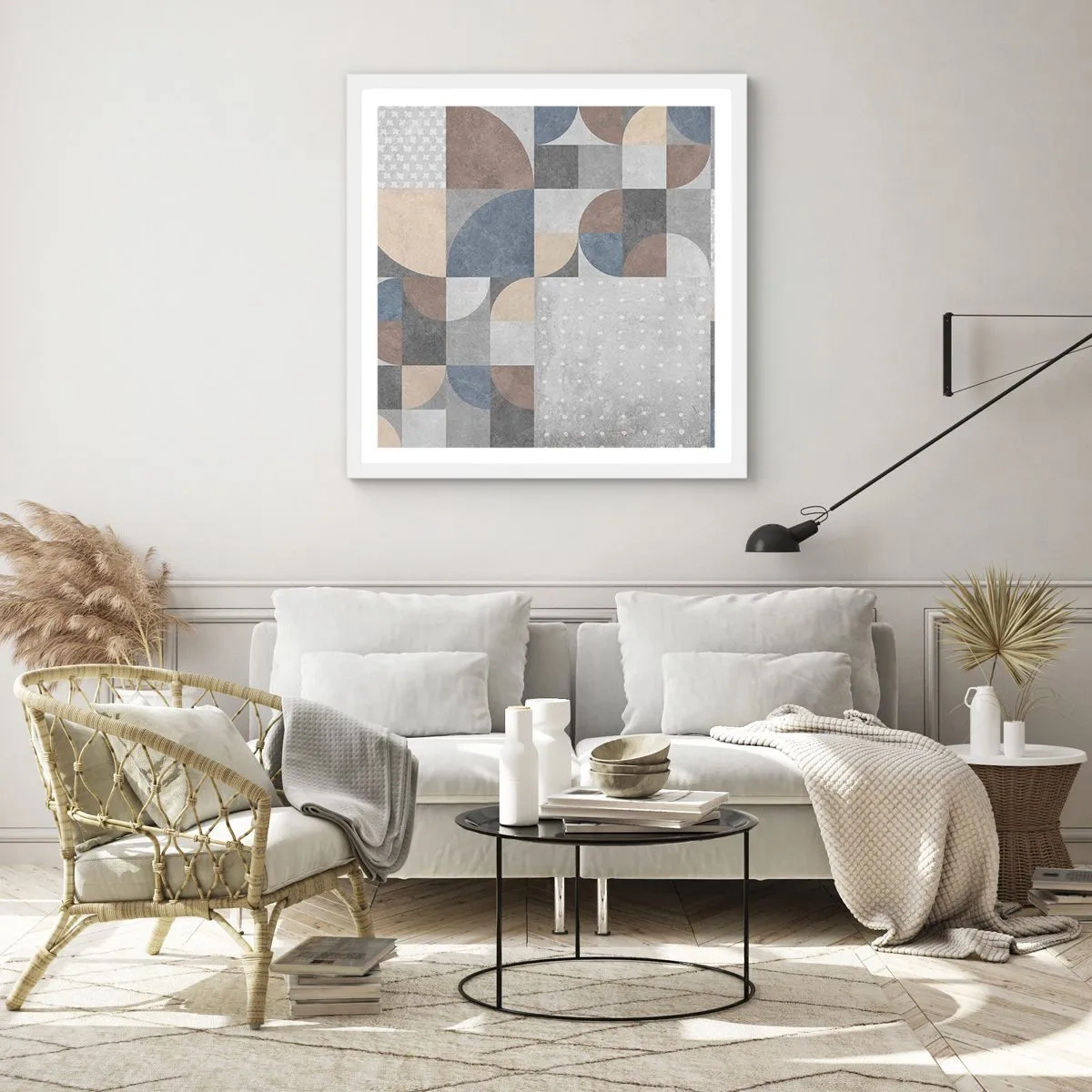 Plakat i hvid ramme - Keramisk fantasi - 50x50 cm
