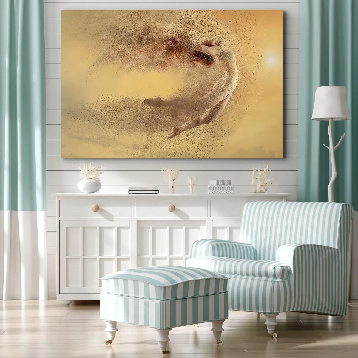 Lærredstryk - Billede på lærred - I dansende henrykkelse - 100x70 cm